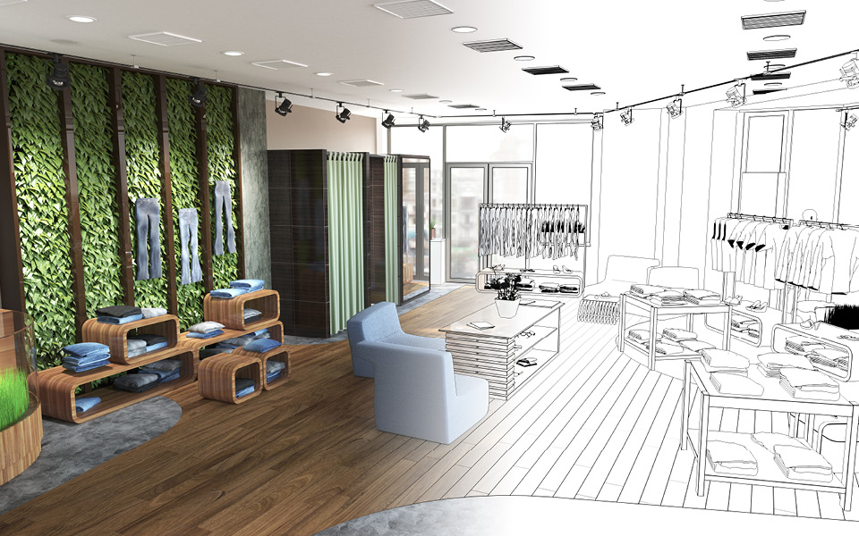 Imagine a sustainable retail space from the start