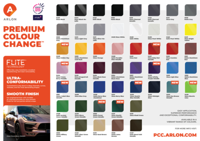 Arlon Premium Colour Change Carta de colores