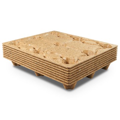 Palet de Fibra de Madera - Encajable - Ocupa poco espacio - Palets de Madera