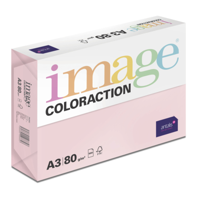 Papel Image Coloraction tropic/rosa pastel 80 g/m² A3