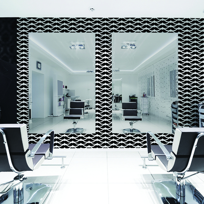 Coala WallDesign P Fine Sand - Vinilo textil texturizado para decoración de paredes - Ejemplo de aplicación