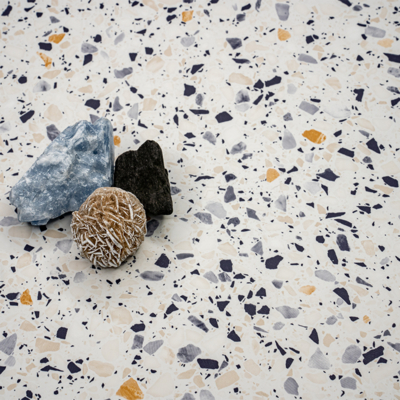 Vinilo decorativo Coala Interior Stone NH10 - Terrazzo Mixed Blue