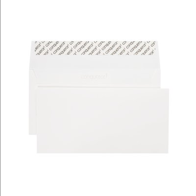 Sobre Conqueror CX22 brilliant white 120 g/m² 110 mm x 220 mm 500 unidades/caja