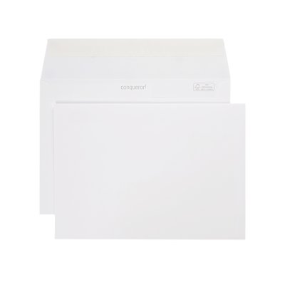 Sobre Conqueror Wove diamond white C5 162 mm x 229 mm 120 g/m² en caja