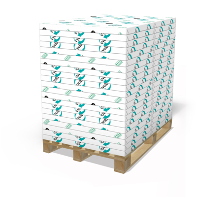 Papel estucado Cyclus Silk Plus 100% reciclado branco 250g/m2 650mm x 920mm