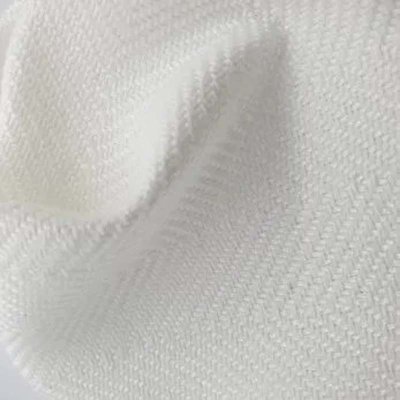 Impresión textil Premier Textiles Dakota Herringbone Wool Look blanco poliéster 358 g/m² 1420 mm x 10 m