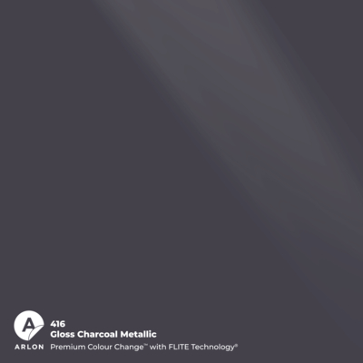 Vinilo Arlon Premium Colour Change 416 Gloss Charcoal Metallic brillo FLITE Tech 1524 mm x 25 m