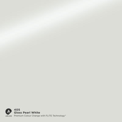 Vinilo Arlon Premium Colour Change 405 Gloss Pearl White brillo FLITE Tech 1524 mm x 25.00 m