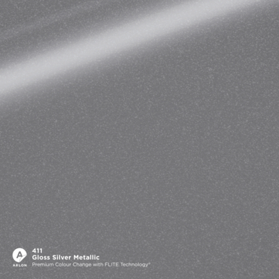 Vinilo Arlon Premium Colour Change 411 Gloss Silver Metallic brillo FLITE Tech 1524 mm x 25 m