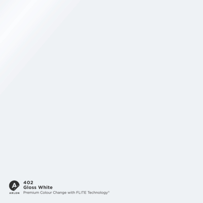 Vinilo Arlon Premium Colour Change 402 Gloss White brillo FLITE Tech 1524 mm x 25.00 m