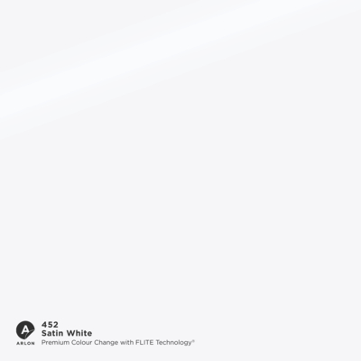 Vinilo Arlon Premium Colour Change 452 Satin White Satinado FLITE Tech 1524 mm x 25.00 m