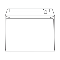 Sobre Conqueror Wove brilliant white C4 229 mm x 324 mm 120 g/m² en caja