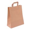 Bolsas de papel kraft con asa plana