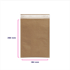 Sobre acolchado con papel kraft Naturemailer dimensiones 684113