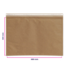 Sobre acolchado con papel kraft Naturemailer dimensiones 684116