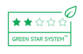 Un producto calificado con 2 estrellas en el Green Star System de Embalaje de Antalis, significa que está fabricado con un total del 50-99% de material reciclado (PIR+PCR) o renovable, y cumple la normativa REACH (pero no es técnicamente reciclable).