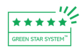 Un producto posee 5 estrellas "Green Star System for Visual Com" cuando está fabricado a base de materias primas recicladas o de origen biológico y es altamente reciclable.