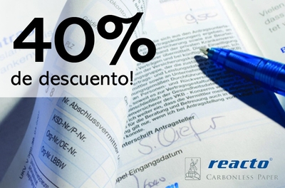 SÓLO en antalis.es: ¡hasta 40% de descuento en Reacto!